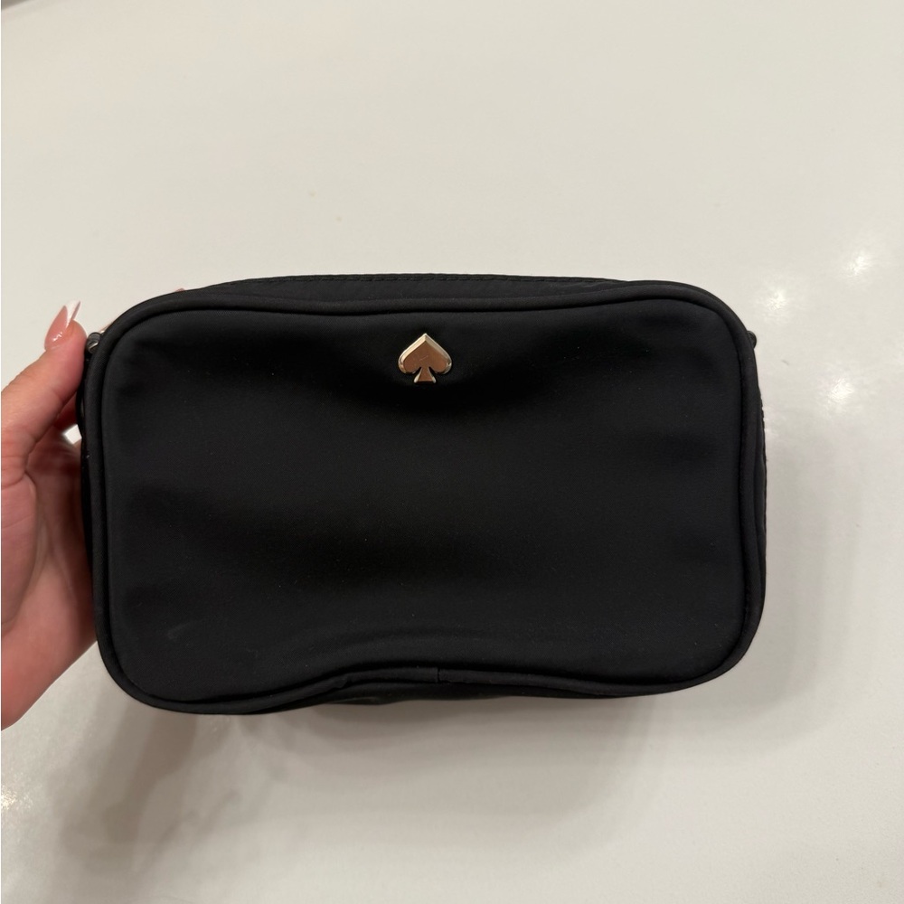 Kate Spade Black Pouch with Gold Accent